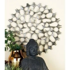 Set Of 3 Metal Starburst Wall Decors With Cutout Design - Olivia & May
