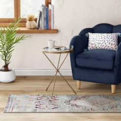 2'4"x7' Runner Distressed Geo Persian Style Rug Blush - Opalhouse™ -Decoration Series Shop GUEST a6c6e72b ba8a 4b06 86f1 8fee9f00d640