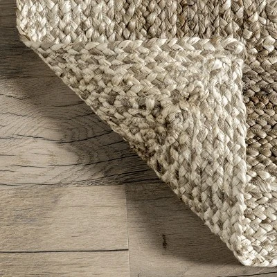 NuLOOM Charlene Braided Border Jute Area Rug 8 NuLOOM Charlene Braided Border Jute Area Rug - Image 6