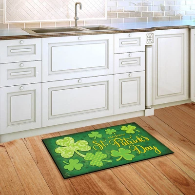 Briarwood Lane Lucky Shamrocks St. Patrick's Day Doormat Clovers Indoor Outdoor 30" X 18" 5 Briarwood Lane Lucky Shamrocks St. Patrick's Day Doormat Clovers Indoor Outdoor 30" X 18" - Image 3