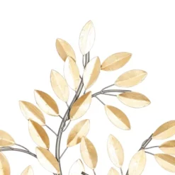 Metal Leaf Metallic Wall Decor With Stem - Olivia & May -Decoration Series Shop GUEST aab1f179 6685 4d5f 9517 ce6fac9a5652