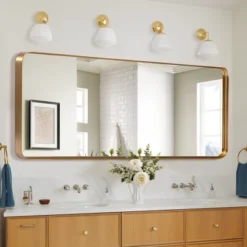 Aalysia 64" X 21" Full Length Mirror, Aluminum Alloy Frame Mirror Full Length For Leaning & Wall Mounted, Round Corners, No Stand - The Pop Home