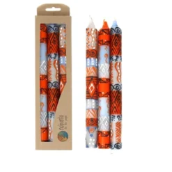 Global Crafts Unscented Hand-Painted Dinner Candles, Boxed Set Of 3 -Decoration Series Shop GUEST b0edc5fc 3f68 4cba 980e 0a31004a5792