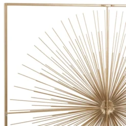 Metal Starburst Handmade Large 3D Wall Decor With Gold Frame Gold - CosmoLiving By Cosmopolitan -Decoration Series Shop GUEST b12838e8 3938 4678 a580 1cfd5949f161