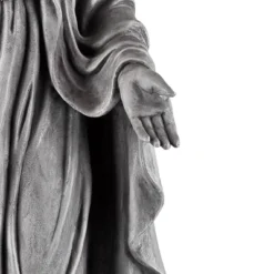 John Timberland Virgin Mary Statue Sculpture Decor Outdoor Garden Front Porch Patio Yard Outside Home Balcony Gray Stone Finish Ceramic 29" Tall -Decoration Series Shop GUEST b17b00a0 e44c 4922 be56 0bc39e46d3f3