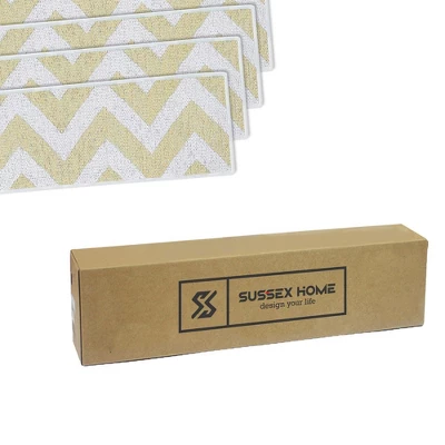 SussexHome Traverse Design Cotton Anti-Slip Stair Treads, 9” X 28“ 8 SussexHome Traverse Design Cotton Anti-Slip Stair Treads, 9” X 28“ - Image 6