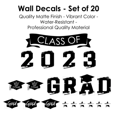 Big Dot Of Happiness Black And White Class Of 2023 Graduation Party Wall Decals Set Of 20 7 Big Dot Of Happiness Black And White Class Of 2023 Graduation Party Wall Decals Set Of 20 - Image 5