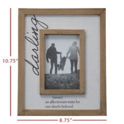 Antique White Canvas 4x6 Inch "Darling" Wood Decorative Picture Frame - Foreside Home & Garden 12 Antique White Canvas 4x6 Inch "Darling" Wood Decorative Picture Frame - Foreside Home & Garden -Decoration Series Shop GUEST b4908e11 9de7 40eb ade7 7d9156617aff