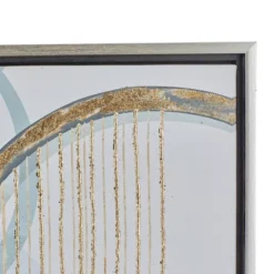 Canvas Abstract Circles Framed Wall Art With Silver Frame Multi Colored - Olivia & May -Decoration Series Shop GUEST b51ef6ef 0538 4f31 8994 90968067e980