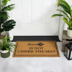 Northlight Key Is Not Under The Mat Coir Outdoor Doormat 18" X 30"