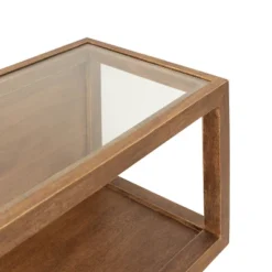 18" X 8" Wessler Decorative Wood Box Shelf Rustic Brown - Kate & Laurel All Things Decor -Decoration Series Shop GUEST b7cc67d2 9e9b 4508 8e63 df760a3d34df