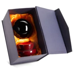 [Juvale] Juvale Small Black Obsidian Sphere, Decorative Crystal Ball With Stand For Meditation, Healing, Feng Shui, 80mm/3.1 In -Decoration Series Shop GUEST b8b9b069 551c 4122 bade 9c5a735714f6