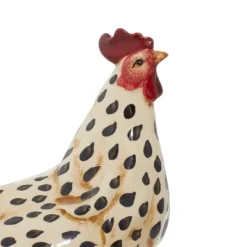 14" X 13" Farmhouse Ceramic Chicken Garden Sculpture Beige - Olivia & May -Decoration Series Shop GUEST bbcbf4a1 88ae 401e a35e c62c21877572