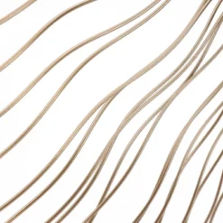 LuxenHome Gold Abstract Flower Square Metal Wall Art -Decoration Series Shop GUEST c0db7c94 304f 4988 9f72 624b5ca4c55c