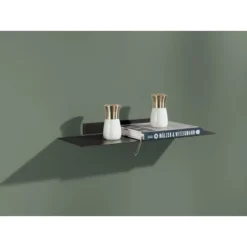 Dolle Katana Floating Metal Shelf (32") - Black