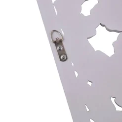 (Set Of 2) 15.5" X 31.5" Botanical Wood Carved Wall Panel White -Decoration Series Shop GUEST c18b01ba 236c 4ff8 b58b 6cfc90c51883