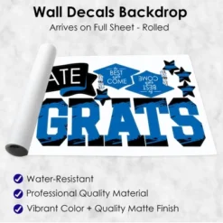 Big Dot Of Happiness Blue Graduation Party Photo Backdrop - Wall Decals -Decoration Series Shop GUEST c19fbf69 1fc3 4338 afd3 a292157bf9a1