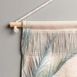 Eye Poetry Photography Tropical Palms On Blush Pink Boho Nature Fiber Wall Hanging - Society6 -Decoration Series Shop GUEST c2466ffc dc13 411f 8972 7dd322cad805