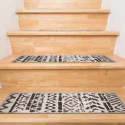 World Rug Gallery Bohemian Design Geometric Non-Slip Stair Treads -Decoration Series Shop GUEST c25665b5 350d 495d b1cb b1d960a15898