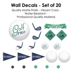 Big Dot Of Happiness Par-Tee Time - Golf - Peel And Stick Sports Decor Vinyl Wall Art Stickers - Wall Decals - Set Of 20 12 Big Dot Of Happiness Par-Tee Time - Golf - Peel And Stick Sports Decor Vinyl Wall Art Stickers - Wall Decals - Set Of 20 -Decoration Series Shop GUEST c3d1183c 0e0d 4e89 bdcc 2124923433f1