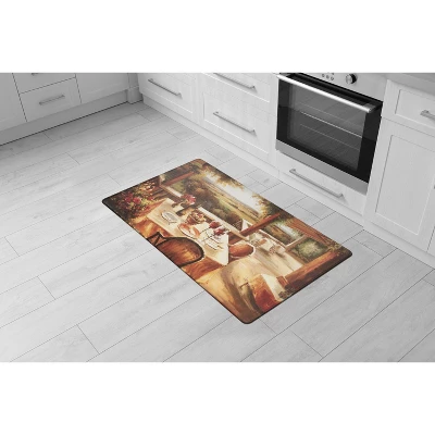 World Rug Gallery Village Restaurant Scenery Anti-fatigue Kitchen Mat 3 World Rug Gallery Village Restaurant Scenery Anti-fatigue Kitchen Mat