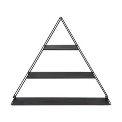 Honey-Can-Do Triangle Metal Wall Shelf Black -Decoration Series Shop GUEST c4bad65f 0e8a 4a77 9b31 cf551815097f
