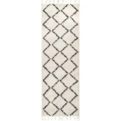NuLOOM Michelle Diamond Trellis Tassel Area Rug -Decoration Series Shop GUEST c55084a4 161b 447f b4e4 2a9010f0d153