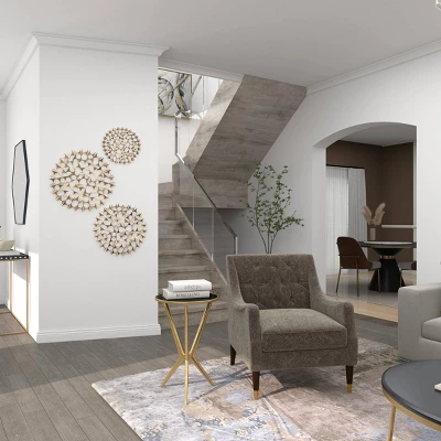 Set Of 3 Metal Starburst Wall Decors With Cutout Design - Olivia & May 9 Set Of 3 Metal Starburst Wall Decors With Cutout Design - Olivia & May - Image 7