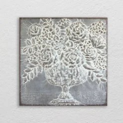 Square Metal Floral Bouquets Wall Décor - Storied Home 14 Square Metal Floral Bouquets Wall Décor - Storied Home -Decoration Series Shop GUEST c7fde11c f09a 4075 90c8 504e5799b527