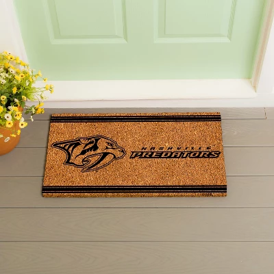 Evergreen Nashville Predators Logo Turf Mat, Brown- 28 X 16 Inches Indoor Outdoor Doormat 6 Evergreen Nashville Predators Logo Turf Mat, Brown- 28 X 16 Inches Indoor Outdoor Doormat - Image 4