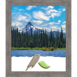 Amanti Art Pinstripe Plank Grey Narrow Picture Frame -Decoration Series Shop GUEST c9b5ae59 8e74 4418 ab28 c8de3aef8a8e