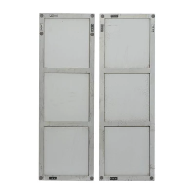 Set Of 2 Wooden Leaf Intricately Carved Wall Decors Gray - Olivia & May 6 Set Of 2 Wooden Leaf Intricately Carved Wall Decors Gray - Olivia & May - Image 4