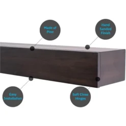 Houston Wooden Fireplace Mantel Shelf With Hidden Compartment | Beautiful Wooden Rustic Shelf - Mantels Direct -Decoration Series Shop GUEST caed43a8 337a 4cb8 9c7a faddd55f8bc8