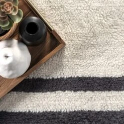 Lauren Liess X RugsUSA - Striped Wool Machine Washable Area Rug 17 Lauren Liess X RugsUSA - Striped Wool Machine Washable Area Rug -Decoration Series Shop GUEST cbfb7a9a 8b92 4631 b278 4e4a28166d6f