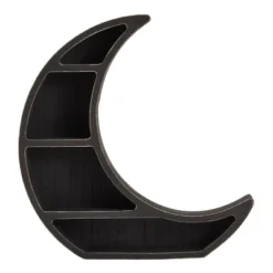 2 Pack Wooden Moon Shelf, Rustic Wall Home Decor, Crystal Holder For Stones Display And Essential Oils (10 X 10 X 2 In) -Decoration Series Shop GUEST cc4d5ec4 25ed 4bd9 ac57 de9663f3fe07