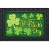 Briarwood Lane Lucky Shamrocks St. Patrick's Day Doormat Clovers Indoor Outdoor 30" X 18" -Decoration Series Shop GUEST cc96906a 3041 43d9 b40c 3f69707833de