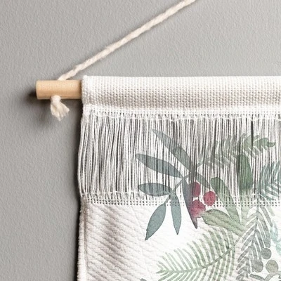 Dash And Ash Ferns And Holly Fiber Wall Hanging - Society6 4 Dash And Ash Ferns And Holly Fiber Wall Hanging - Society6 - Image 2