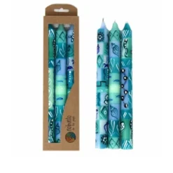 Global Crafts Unscented Hand-Painted Dinner Candles, Boxed Set Of 3 -Decoration Series Shop GUEST cd1d6083 cd4b 419a 9e71 d0d569c40f3c