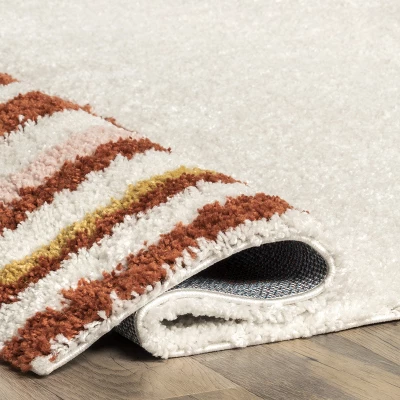 NuLOOM Dotty Half Sunset Shag Area Rug 5 NuLOOM Dotty Half Sunset Shag Area Rug - Image 3