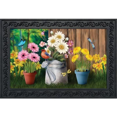 Spring Jubilee Floral Doormat Watering Can Indoor Outdoor 30" X 18" Briarwood Lane 3 Spring Jubilee Floral Doormat Watering Can Indoor Outdoor 30" X 18" Briarwood Lane