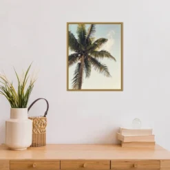 16" X 20" Coconut Palm By Olivia Joy Framed Canvas Wall Art - Amanti Art -Decoration Series Shop GUEST cf904d93 6224 4dce a6b3 c227347ddf64