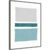 22" X 30" Painted Weaving V Blue Green By Piper Rhue Framed Canvas Wall Art Gray Wash - Amanti Art -Decoration Series Shop GUEST d026cc71 b97e 4dcc acda 703483de7996