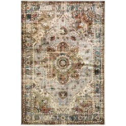 Joanna Distressed Medallion Rug Gray/Rust - Captiv8e Designs -Decoration Series Shop GUEST d0f647e1 1a32 4fd3 85c1 20a967d0719c