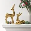 8.75" Plated Ceramic Sitting Deer Animal Figurine - Wondershop™ Gold -Decoration Series Shop GUEST d1191701 2094 4815 ab44 7916a8c4b2ba