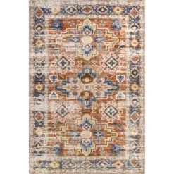 NuLOOM Annica Multi Medallion Machine Washable Area Rug -Decoration Series Shop GUEST d273983e 64e0 4960 b391 13c6f2a2e6c0