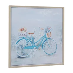 Canvas Bike Handmade Framed Wall Art With Tan Frame Blue - Olivia & May 11 Canvas Bike Handmade Framed Wall Art With Tan Frame Blue - Olivia & May -Decoration Series Shop GUEST d288de6e 6cf3 4c34 82f8 bd4dcbc58112