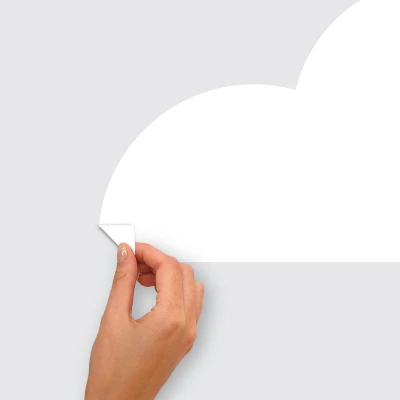 RoomMates XL Headboard Giant Peel And Stick Wall Decal White Cloud 4 RoomMates XL Headboard Giant Peel And Stick Wall Decal White Cloud - Image 2