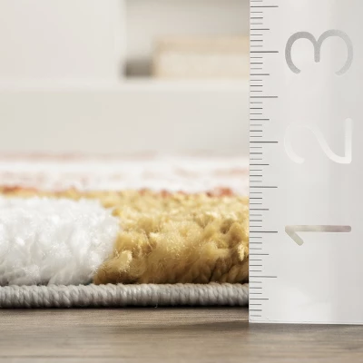 NuLOOM Dotty Half Sunset Shag Area Rug 4 NuLOOM Dotty Half Sunset Shag Area Rug - Image 2