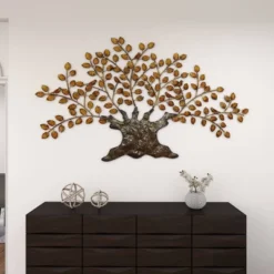 Traditional Metal Tree Indoor Outdoor Wall Decor With Leaves Brown - Olivia & May 28 Traditional Metal Tree Indoor Outdoor Wall Decor With Leaves Brown - Olivia & May -Decoration Series Shop GUEST d7742f8e 82ae 49a2 83f2 b2d84e13e16a