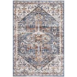 NuLOOM Hannah Distressed Traditional Medallion Fringe Area Rug -Decoration Series Shop GUEST d8dbfb5e 0748 498a ba4e 05d39c5c9987